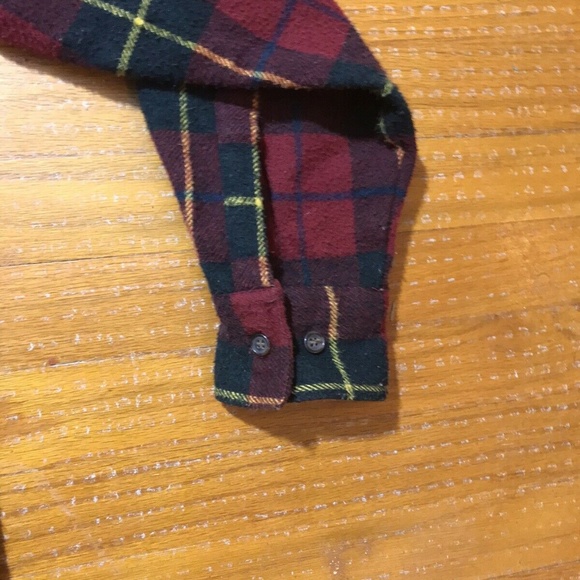 Gap Men's Sz Medium RedMulti Color Plaid Button Up - Picture 6 of 8